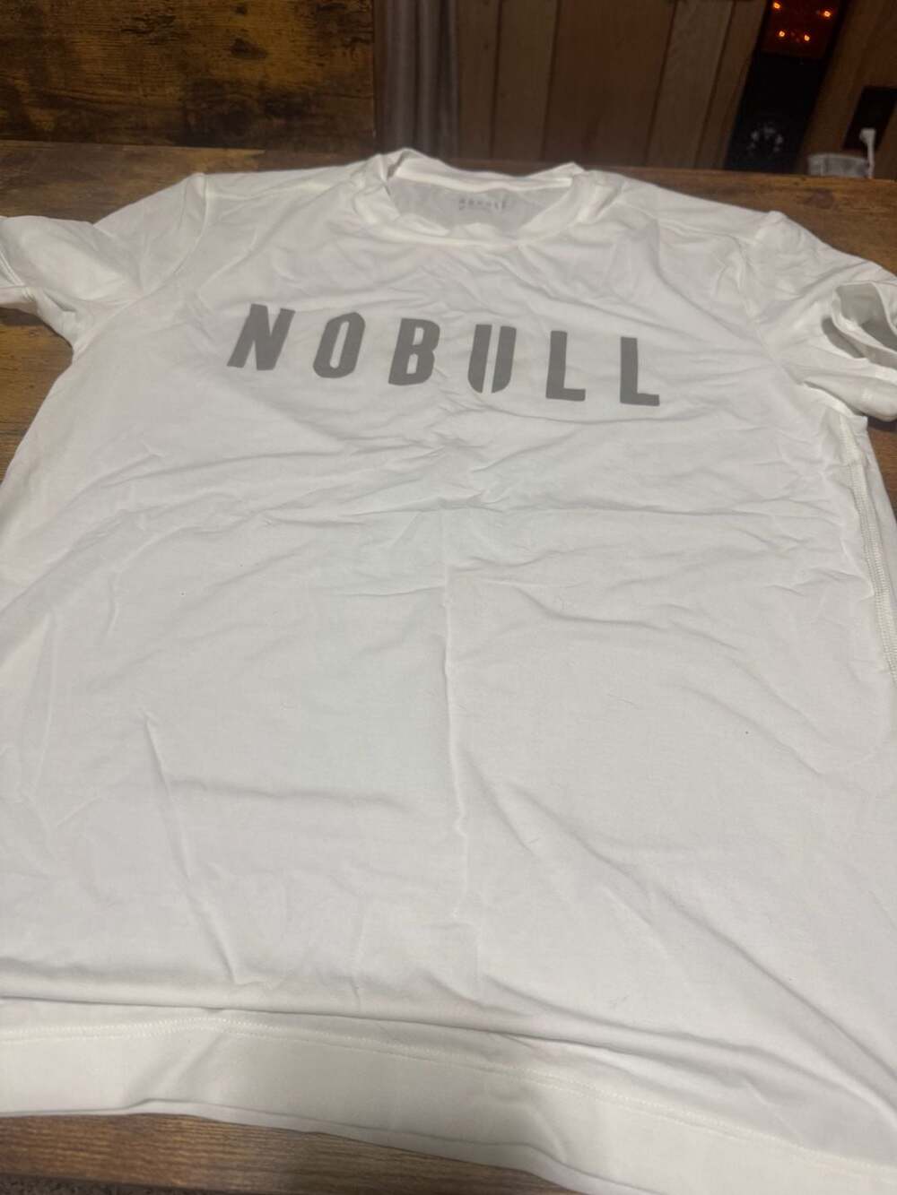 Nobull White Performance Crewneck Training T-Shirt
